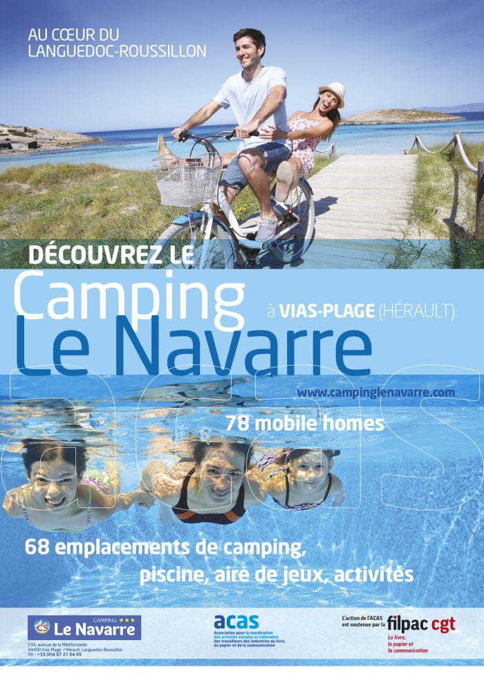 Filpac CGT Cet été, découvrez le camping Le Navarre à Vias-Plage